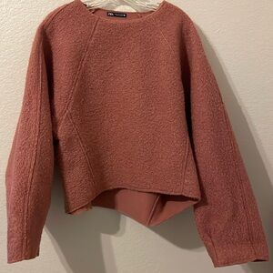 Zara oversized polyester sweater
